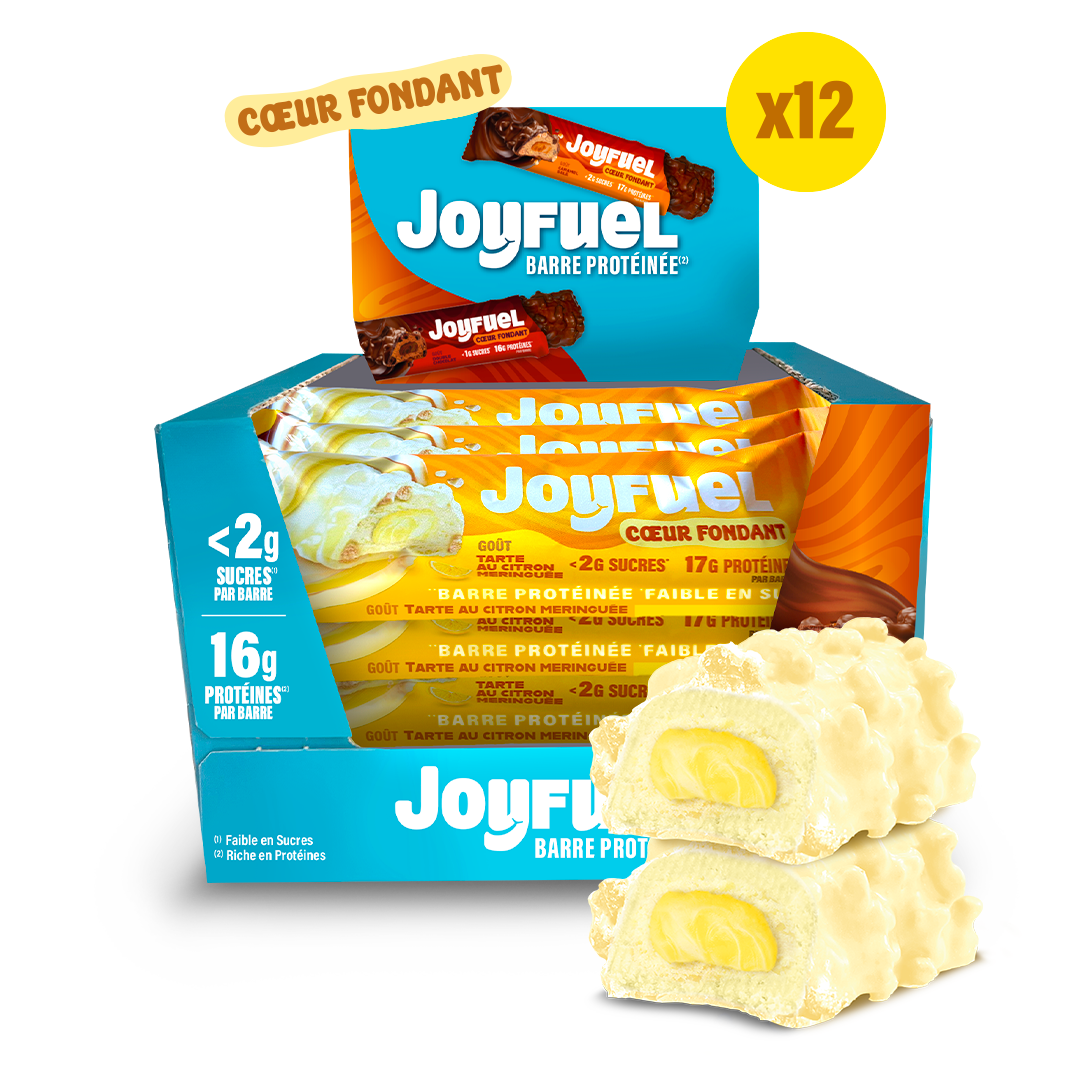 Barre protéinée Coeur Fondant Citron Meringuée (x12)