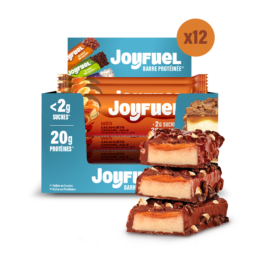 Barre protéinée Cacahuète caramel (x12)