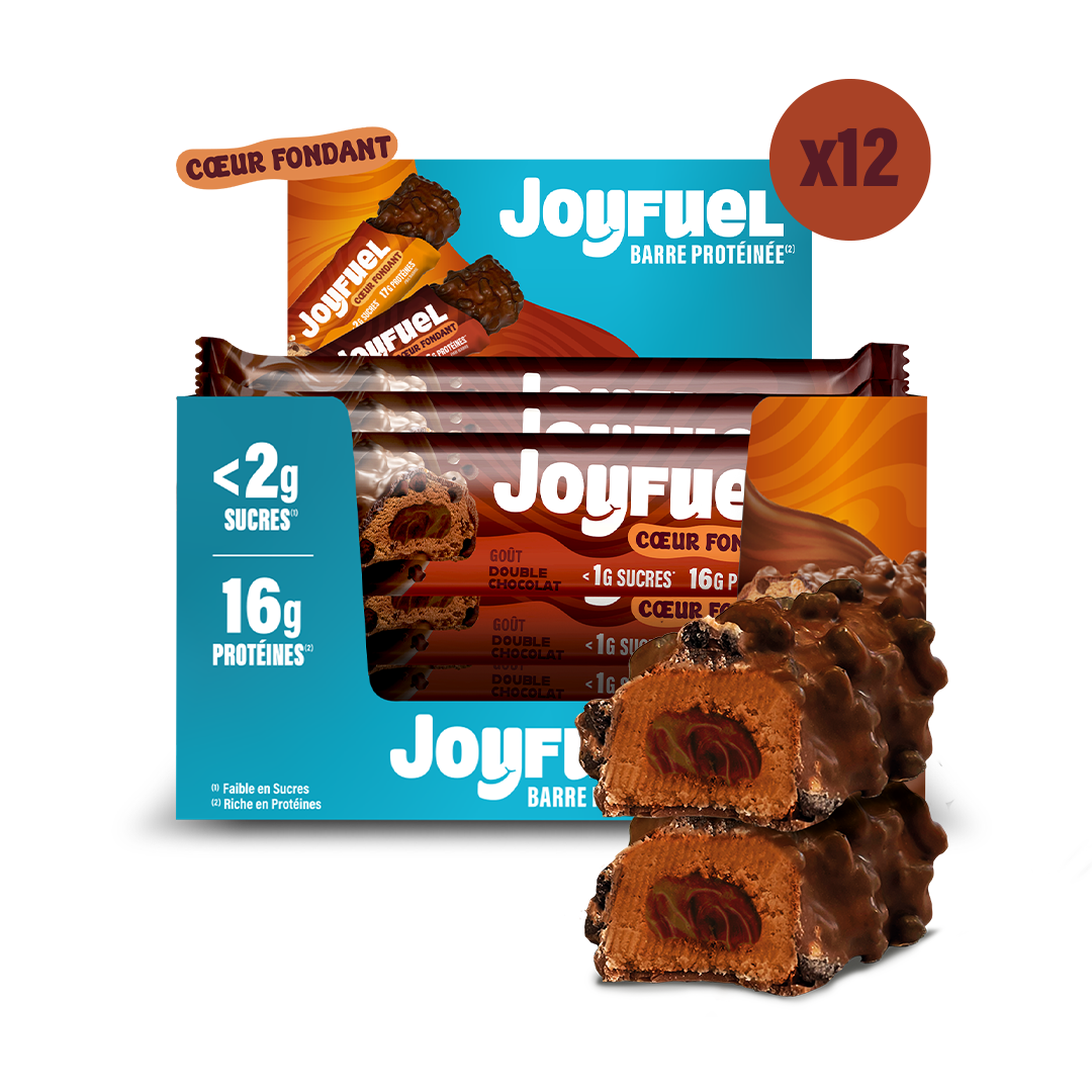 Barre protéinée Coeur Fondant Double Chocolat (x12)