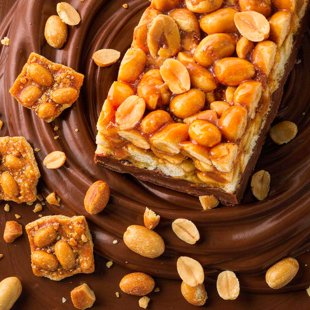 Barre protéinée Crunchy Nuts Cacahuète Caramel Salé (X12)