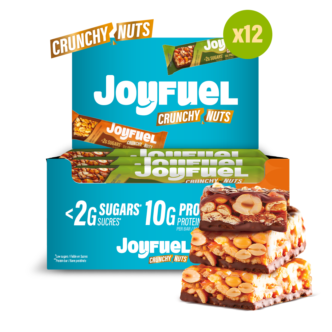 Barre protéinée Crunchy Nuts Noisette Chocolat (x12)